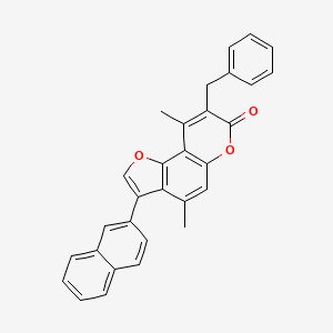 8-benzyl-4,9-dimethyl-3-(naphthalen-2-yl)-7H-furo[2,3-f]chromen-7-one