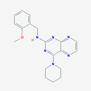 N-(2-methoxybenzyl)-4-(piperidin-1-yl)pteridin-2-amine