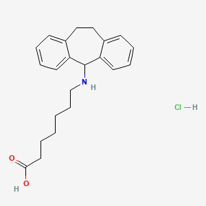 molecular formula C22H28ClNO2 B1220269 Amineptine hydrochloride CAS No. 30272-08-3