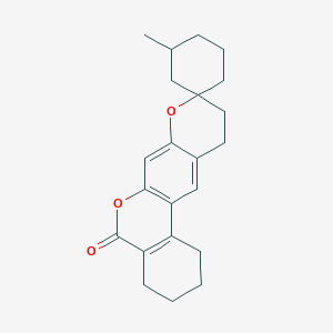 3'-Methylspiro[1,2,3,4,10,11-hexahydroisochromeno[4,3-g]chromene-9,1'-cyclohexane]-5-one