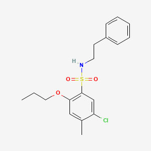 [(5-Chloro-4-methyl-2-propoxyphenyl)sulfonyl](2-phenylethyl)amine