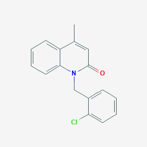 1-[(2-Chlorophenyl)methyl]-4-methylquinolin-2(1H)-one