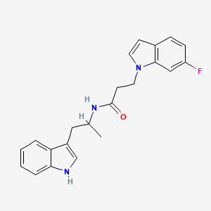 3-(6-fluoro-1H-indol-1-yl)-N-[1-(1H-indol-3-yl)propan-2-yl]propanamide