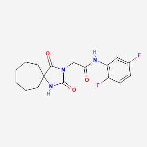 N-(2,5-difluorophenyl)-2-{2,4-dioxo-1,3-diazaspiro[4.6]undecan-3-yl}acetamide