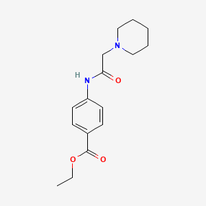 Ethyl piperidinoacetylaminobenzoate