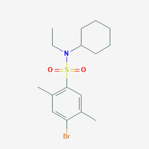 [(4-Bromo-2,5-dimethylphenyl)sulfonyl]cyclohexylethylamine