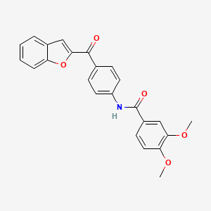 N-[4-(1-benzofuran-2-ylcarbonyl)phenyl]-3,4-dimethoxybenzamide