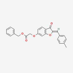 benzyl {[(2Z)-2-(4-methylbenzylidene)-3-oxo-2,3-dihydro-1-benzofuran-6-yl]oxy}acetate