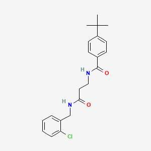 3-[(4-tert-butylphenyl)formamido]-N-[(2-chlorophenyl)methyl]propanamide