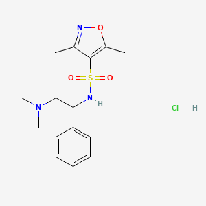 N-(2-(dimethylamino)-1-phenylethyl)-3,5-dimethylisoxazole-4-sulfonamide hydrochloride