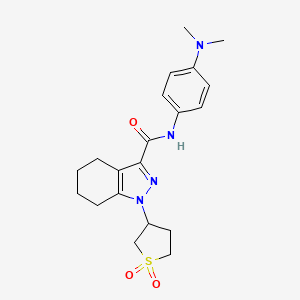 N-(4-(dimethylamino)phenyl)-1-(1,1-dioxidotetrahydrothiophen-3-yl)-4,5,6,7-tetrahydro-1H-indazole-3-carboxamide