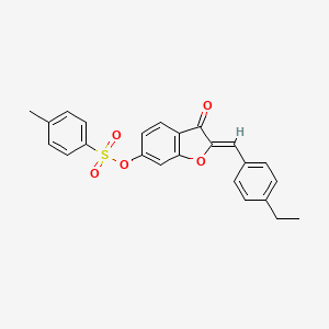 (2Z)-2-(4-ethylbenzylidene)-3-oxo-2,3-dihydro-1-benzofuran-6-yl 4-methylbenzenesulfonate