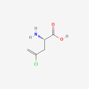 molecular formula C5H8ClNO2 B1220304 (S)-2-amino-4-chloro-4-pentenoic acid 