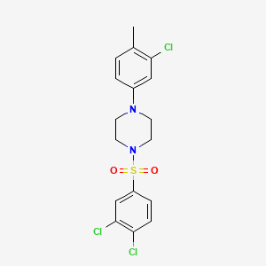 1-(3-Chloro-4-methylphenyl)-4-(3,4-dichlorobenzenesulfonyl)piperazine