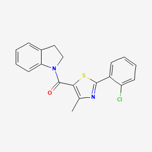 [2-(2-chlorophenyl)-4-methyl-1,3-thiazol-5-yl](2,3-dihydro-1H-indol-1-yl)methanone