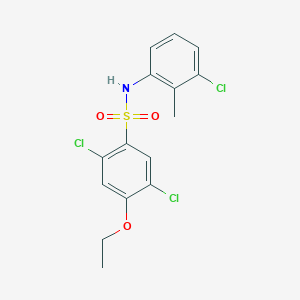 [(2,5-Dichloro-4-ethoxyphenyl)sulfonyl](3-chloro-2-methylphenyl)amine