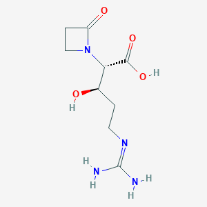 molecular formula C9H16N4O4 B1220306 Amidinoproclavaminic acid 