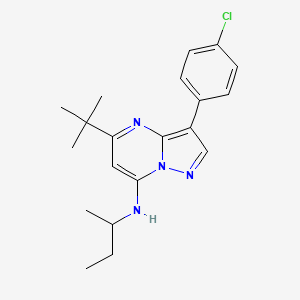 N-(butan-2-yl)-5-tert-butyl-3-(4-chlorophenyl)pyrazolo[1,5-a]pyrimidin-7-amine