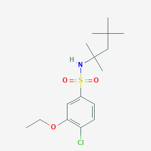 [(4-Chloro-3-ethoxyphenyl)sulfonyl](1,1,3,3-tetramethylbutyl)amine