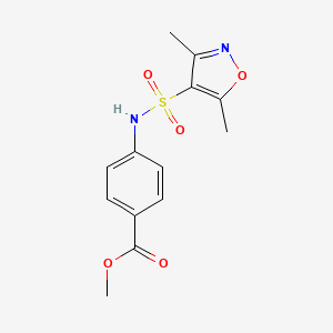 Methyl 4-{[(3,5-dimethylisoxazol-4-yl)sulfonyl]amino}benzoate