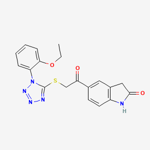 5-{2-[1-(2-Ethoxyphenyl)-1,2,3,4-tetraazol-5-ylthio]acetyl}indolin-2-one