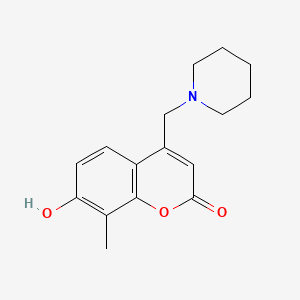 7-hydroxy-8-methyl-4-(piperidin-1-ylmethyl)-2H-chromen-2-one