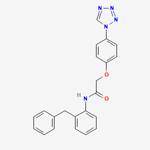 N-[2-benzylphenyl]-2-(4-(1,2,3,4-tetraazolyl)phenoxy)acetamide