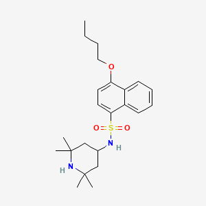 [(4-Butoxynaphthyl)sulfonyl](2,2,6,6-tetramethyl(4-piperidyl))amine