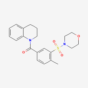 (3,4-dihydroquinolin-1(2H)-yl)(4-methyl-3-(morpholinosulfonyl)phenyl)methanone