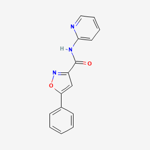 molecular formula C15H11N3O2 B12203367 5-phenyl-N-(pyridin-2-yl)-1,2-oxazole-3-carboxamide 