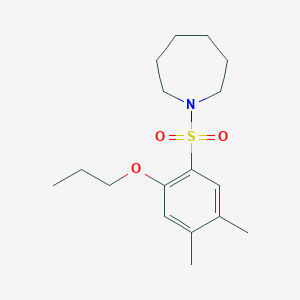 1-(4,5-Dimethyl-2-propoxybenzenesulfonyl)azepane