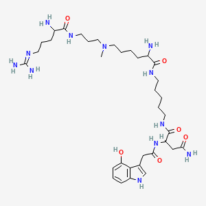 molecular formula C35H60N12O6 B1220340 Argiopinin II CAS No. 117233-42-8