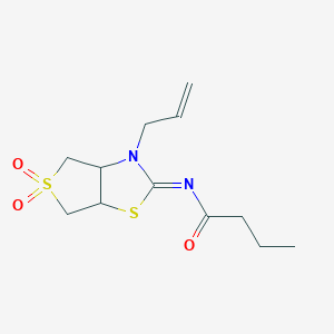 (Z)-N-(3-allyl-5,5-dioxidotetrahydrothieno[3,4-d]thiazol-2(3H)-ylidene)butyramide