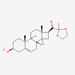 16beta-21-Methyl-D-nor-5-pregnen-3beta-ol-20,21-dione 21-ethylene ketal