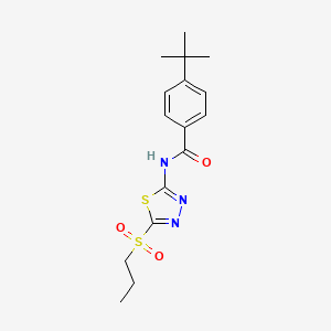 4-tert-butyl-N-[(2Z)-5-(propylsulfonyl)-1,3,4-thiadiazol-2(3H)-ylidene]benzamide