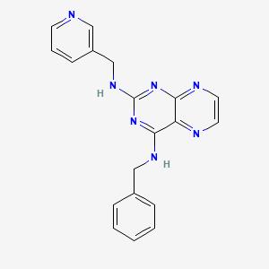 molecular formula C19H17N7 B12203517 Benzyl{2-[(3-pyridylmethyl)amino]pteridin-4-yl}amine 