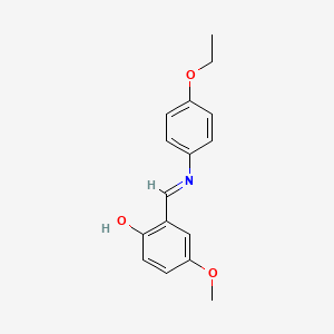 2-{(E)-[(4-ethoxyphenyl)imino]methyl}-4-methoxyphenol