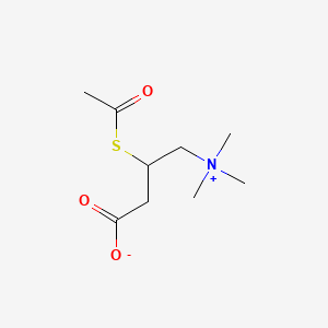 molecular formula C9H17NO3S B1220360 S-Acetylthiocarnitine CAS No. 76474-64-1