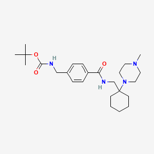 Tert-butyl [4-({[1-(4-methylpiperazin-1-yl)cyclohexyl]methyl}carbamoyl)benzyl]carbamate