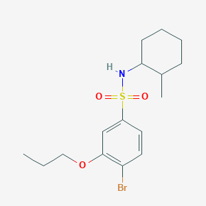 [(4-Bromo-3-propoxyphenyl)sulfonyl](2-methylcyclohexyl)amine