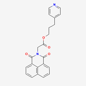 molecular formula C22H18N2O4 B12203675 3-(pyridin-4-yl)propyl (1,3-dioxo-1H-benzo[de]isoquinolin-2(3H)-yl)acetate CAS No. 325850-99-5