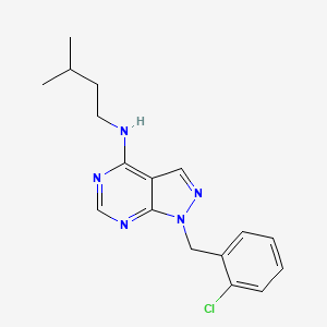 1-(2-chlorobenzyl)-N-(3-methylbutyl)-1H-pyrazolo[3,4-d]pyrimidin-4-amine