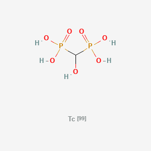 molecular formula CH6O7P2Tc B1220369 锝-99m 奥西膦酸盐 CAS No. 72945-61-0