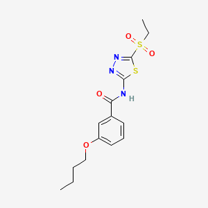 3-butoxy-N-[5-(ethylsulfonyl)-1,3,4-thiadiazol-2-yl]benzamide