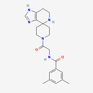 (3,5-dimethylphenyl)-N-(2-oxo-2-spiro[4,5,6,7-tetrahydroimidazo[4,5-c]pyridine-4,4'-piperidine]-10-ylethyl)carboxamide