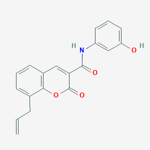 N-(3-hydroxyphenyl)-2-oxo-8-(prop-2-en-1-yl)-2H-chromene-3-carboxamide