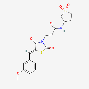 N-(1,1-dioxidotetrahydrothiophen-3-yl)-3-[(5Z)-5-(3-methoxybenzylidene)-2,4-dioxo-1,3-thiazolidin-3-yl]propanamide