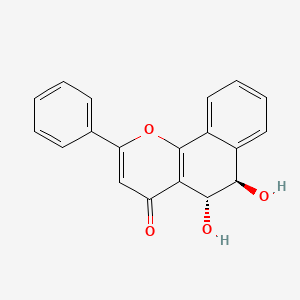 molecular formula C19H14O4 B1220379 5,6-Dihydroxy-alpha-naphthoflavone CAS No. 78729-84-7