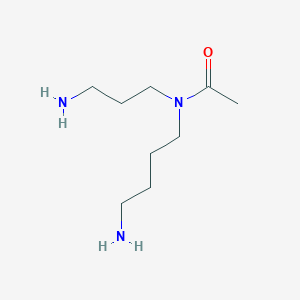 molecular formula C9H21N3O B1220380 Acetamide, N-(4-aminobutyl)-N-(3-aminopropyl)- CAS No. 66039-56-3