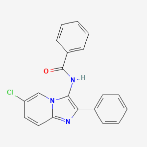 N-(6-chloro-2-phenylimidazo[1,2-a]pyridin-3-yl)benzamide